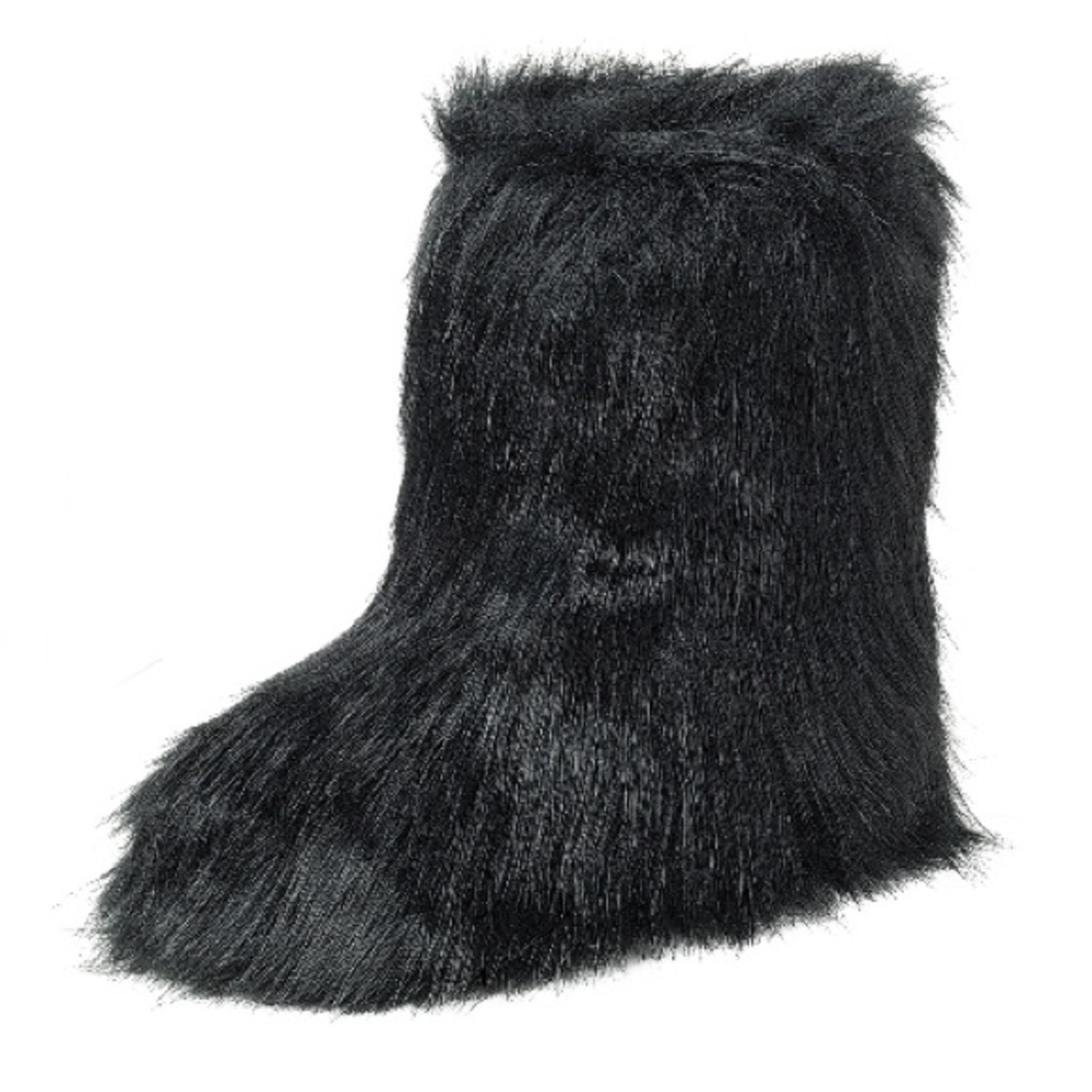 Black Fur Boots